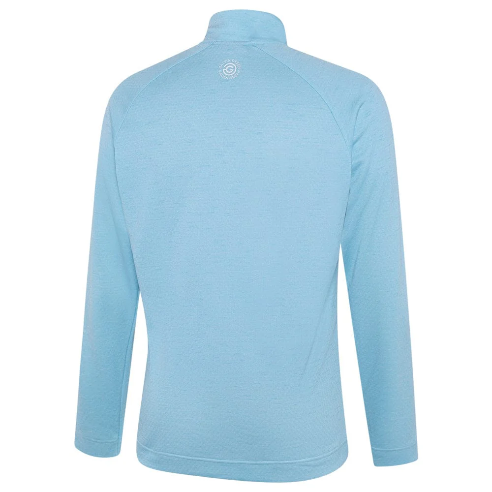 Galvin Green Dion 1/4 Zip Pullover - Crystal Blue Melange - Image 2
