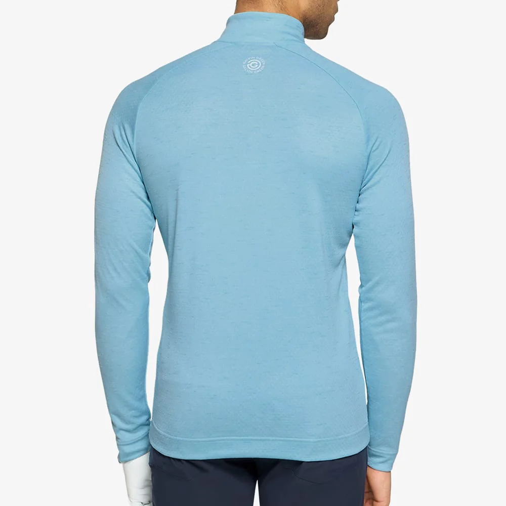 Galvin Green Dion 1/4 Zip Pullover - Crystal Blue Melange - Image 4