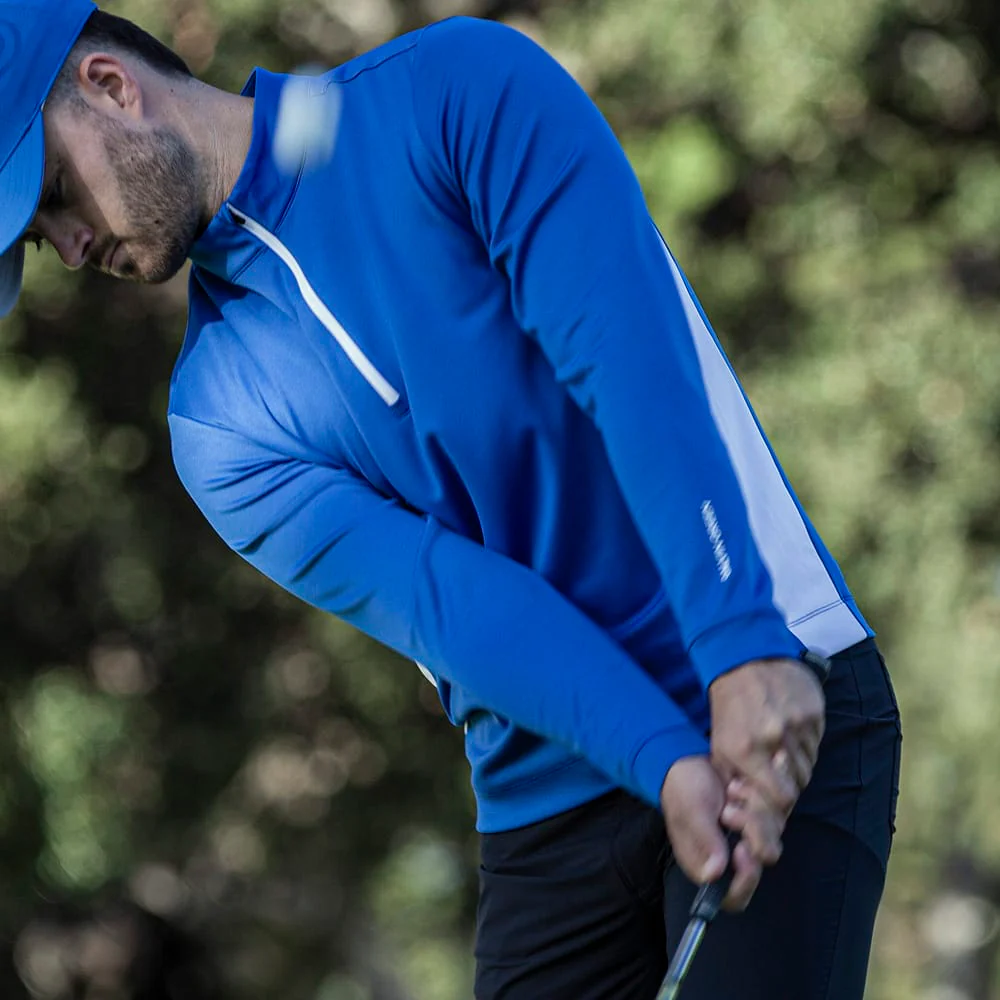 Galvin Green Don 1/4 Zip Pullover - Royal Blue/White - Image 5