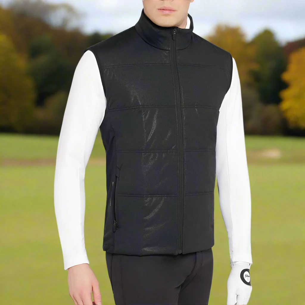 Galvin Green Lennox Windproof Water Resistant Gilet - Black - Image 5