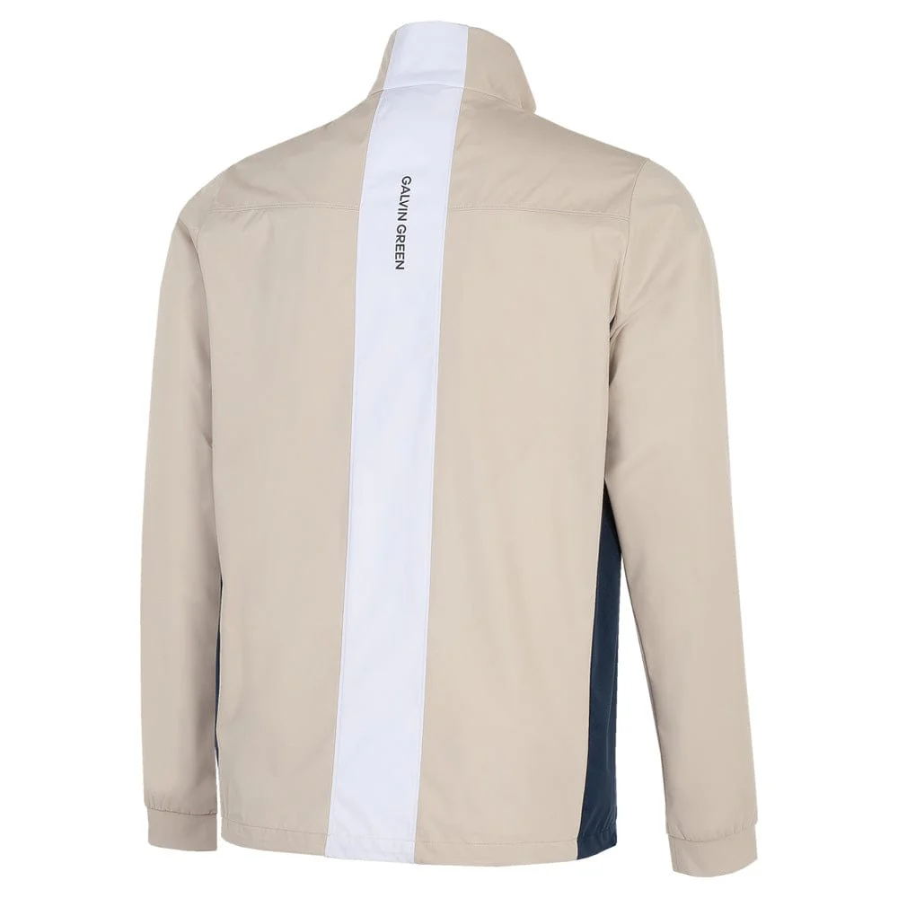 Galvin Green Lloyd Windproof Jacket - Sand/Navy/White - Image 2