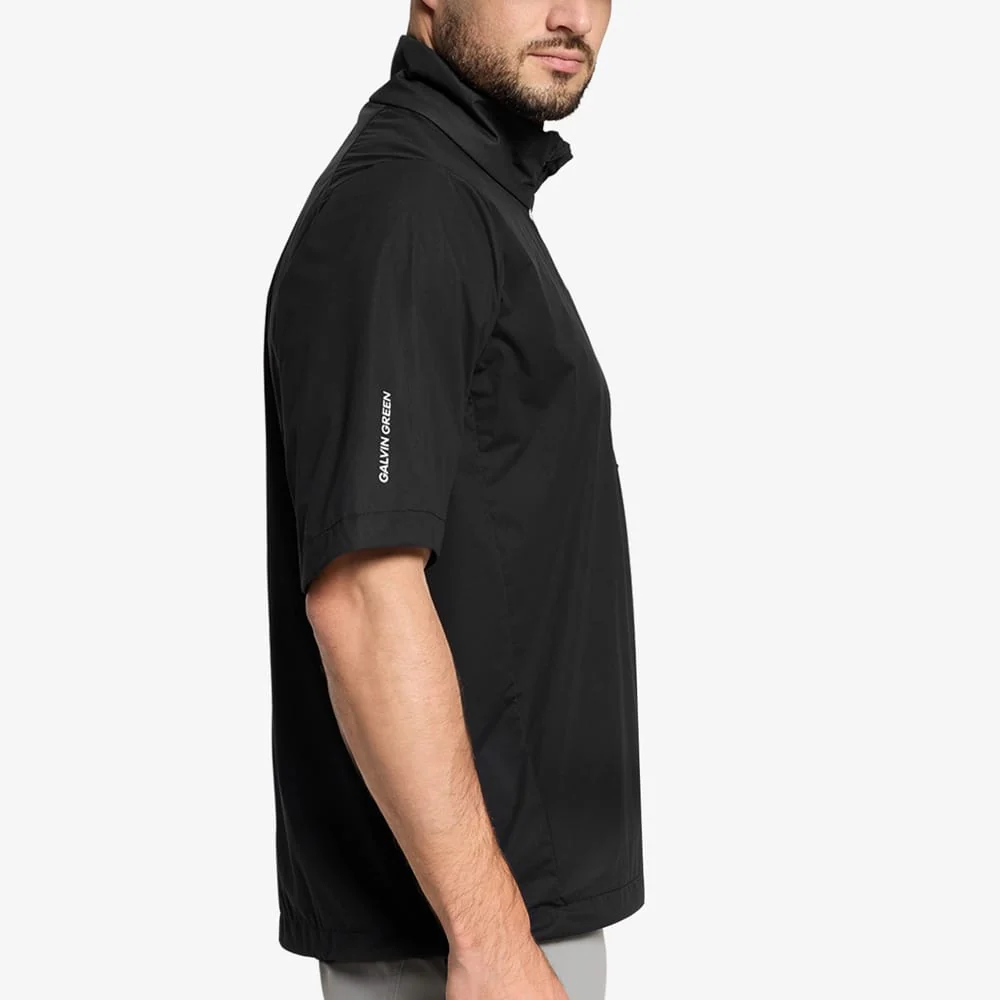 Galvin Green Luis Half Sleeve Windproof Top - Black - Image 4