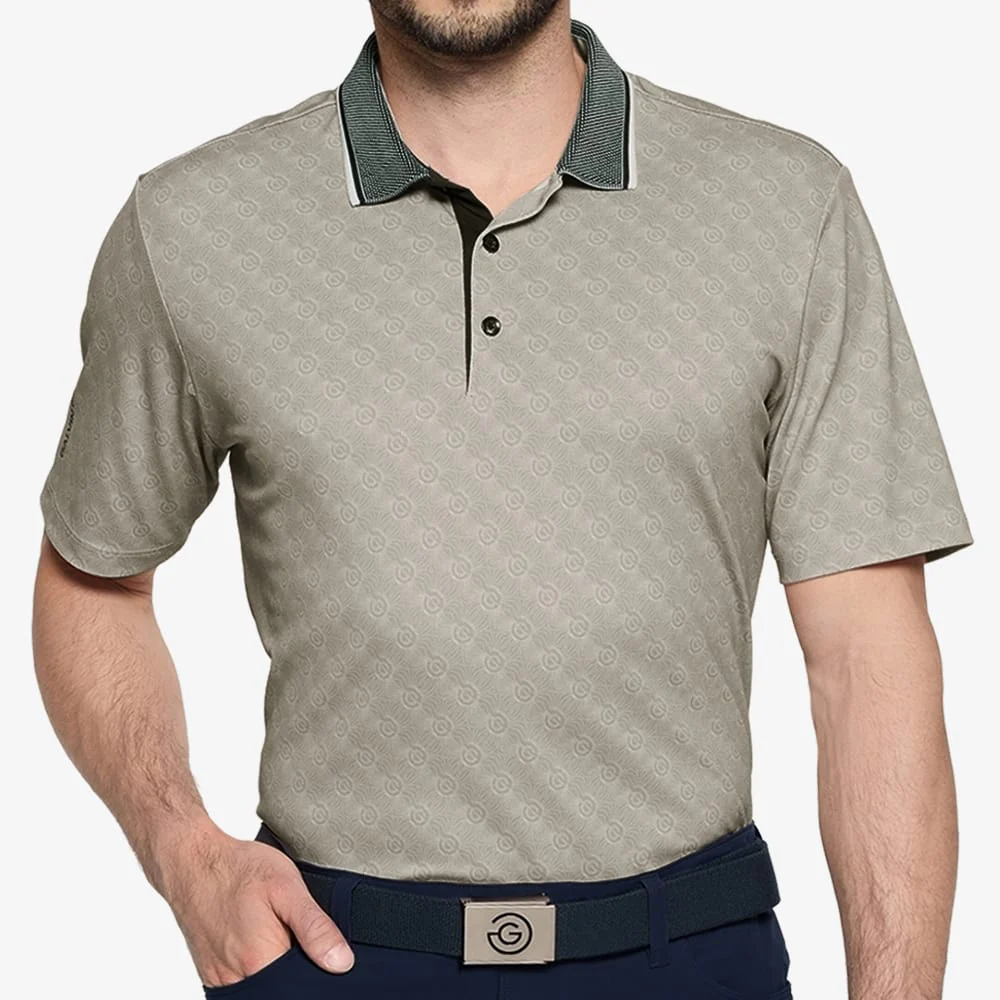 Galvin Green Mansfield Polo Shirt - Sand - Image 3