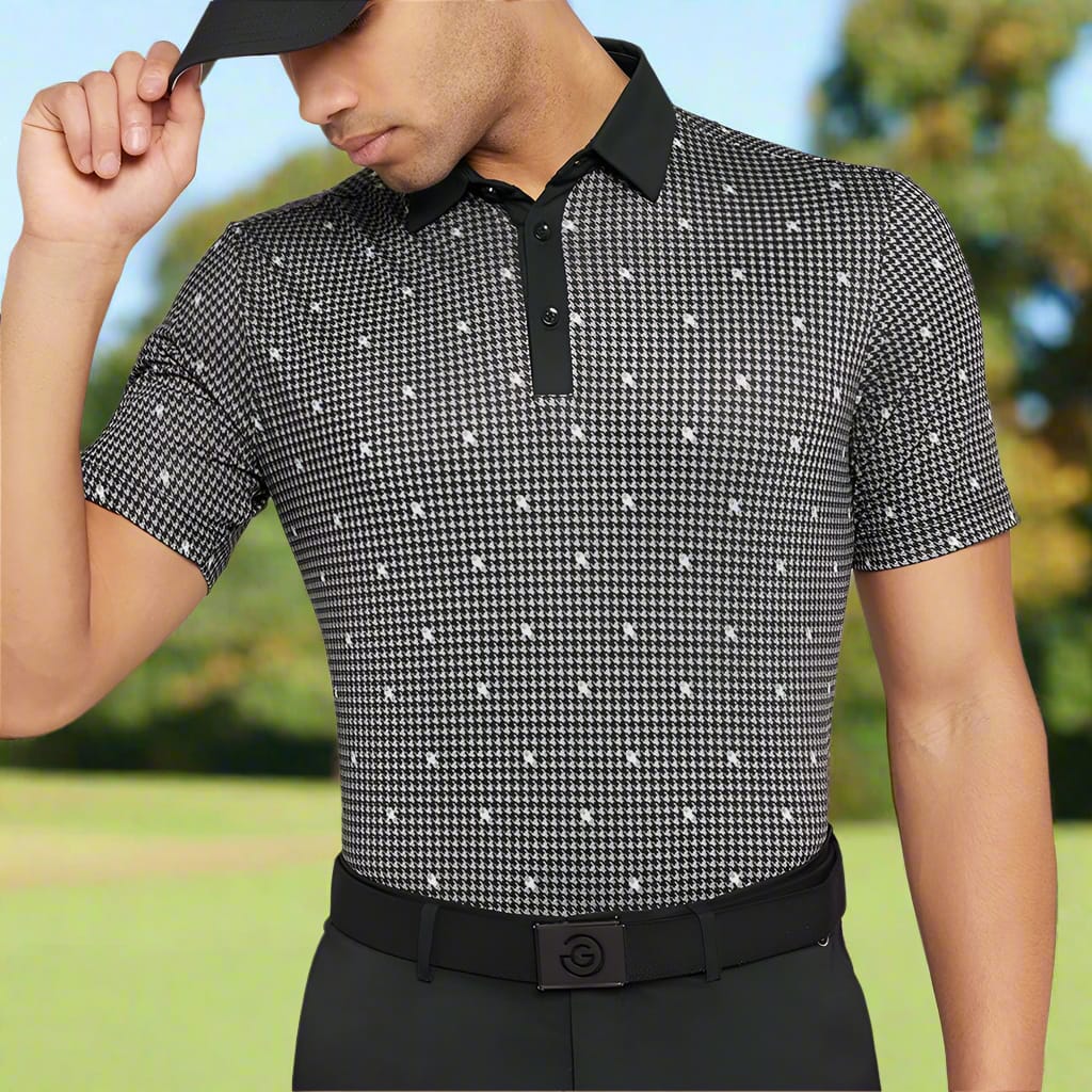 Galvin Green Marley Polo Shirt - Sharkskin/Black - Image 5