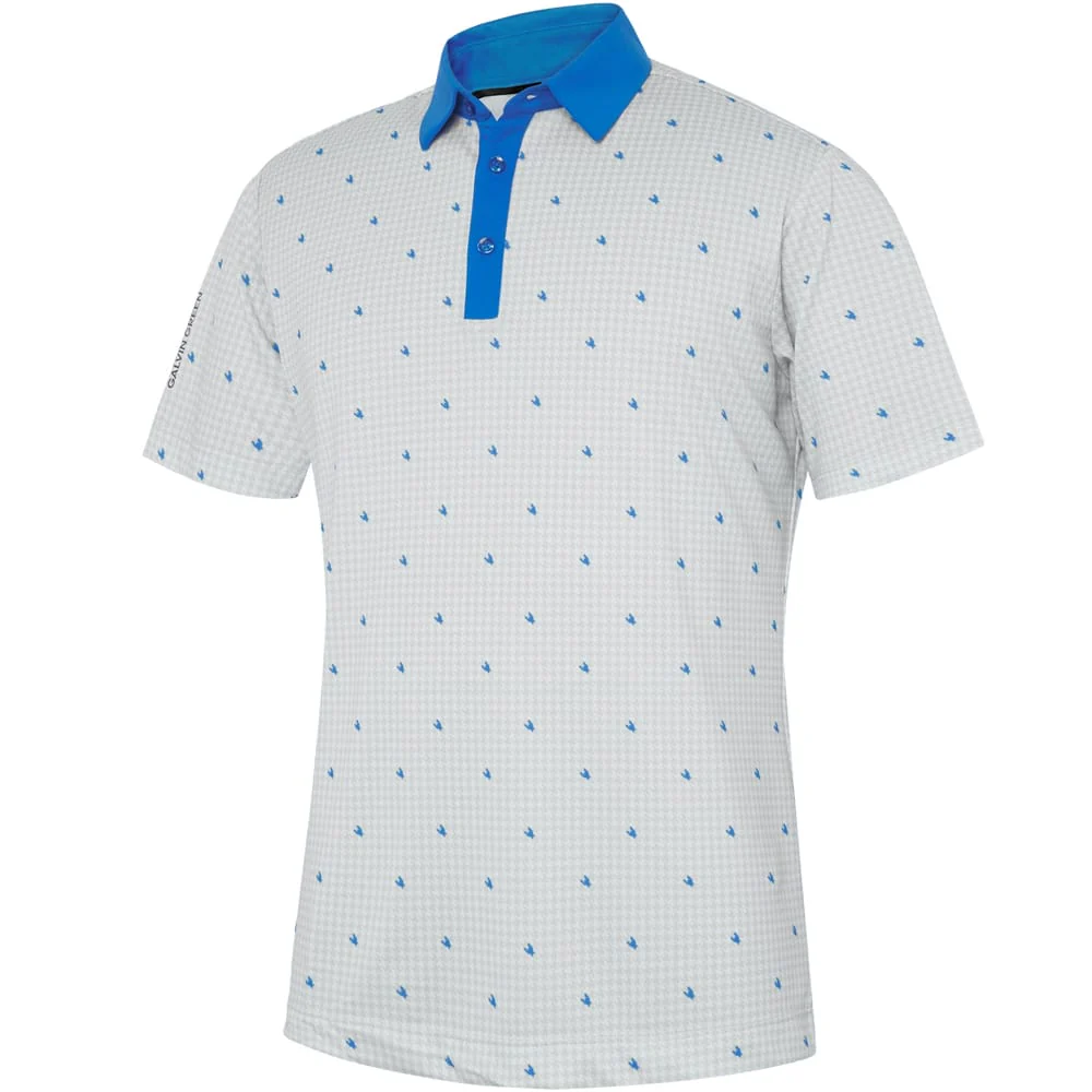 Galvin Green Marley Polo Shirt - White/Royal Blue