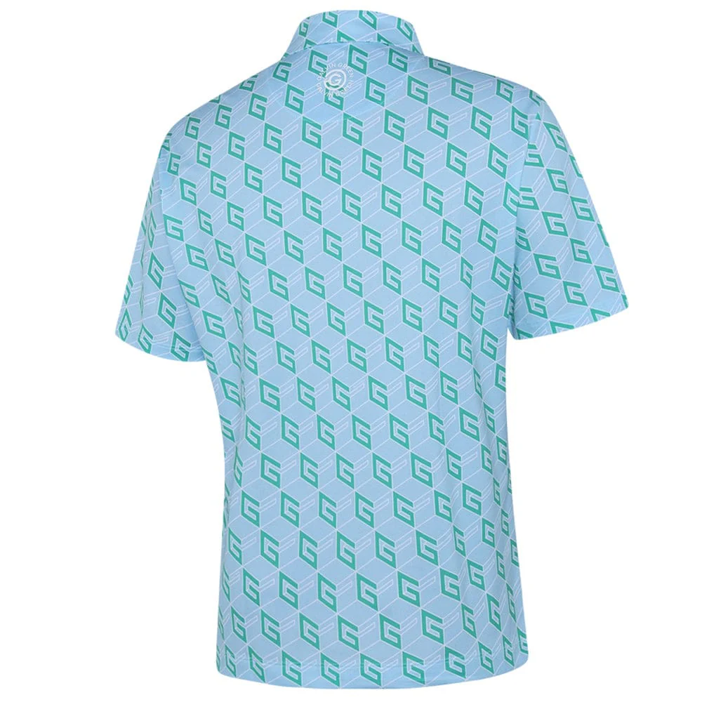 Galvin Green Ltd Collection Martinez Polo Shirt - Crystal Blue/Green - Image 2