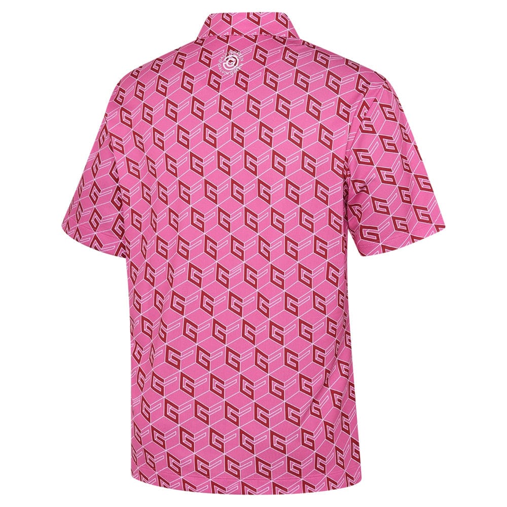 Galvin Green Ltd Collection Martinez Polo Shirt - Pink/Green - Image 2