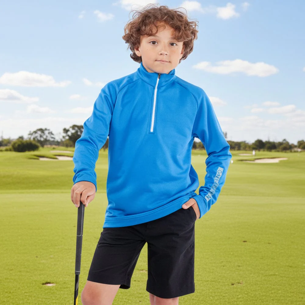 Galvin Green Junior Raz  1/4 Zip Pullover - Blue - Image 3