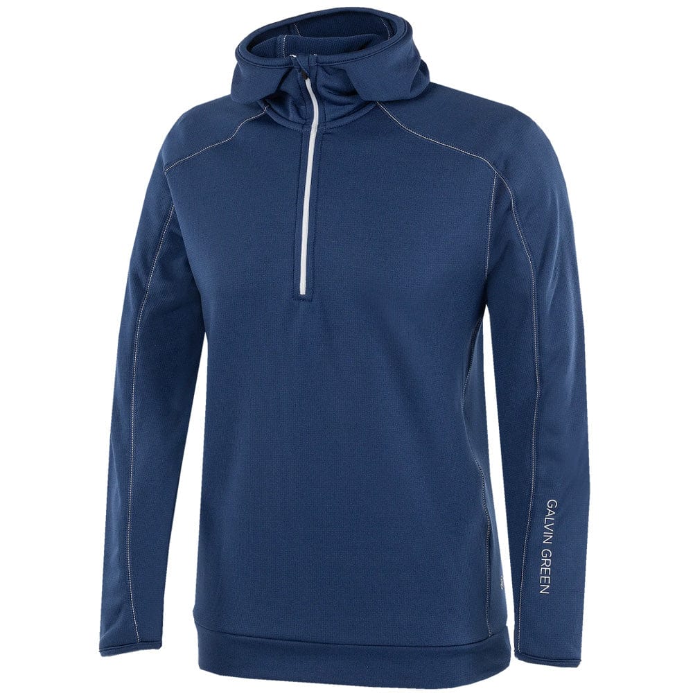 Galvin Green Junior Rob 1/4 Zip Hoodie - Navy