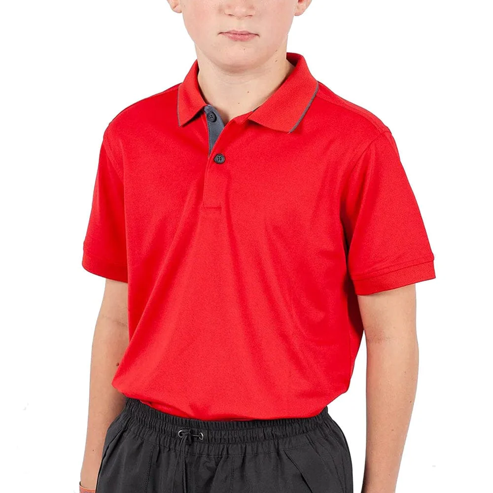 Galvin Green Junior Rod Polo Shirt - Red - Image 3