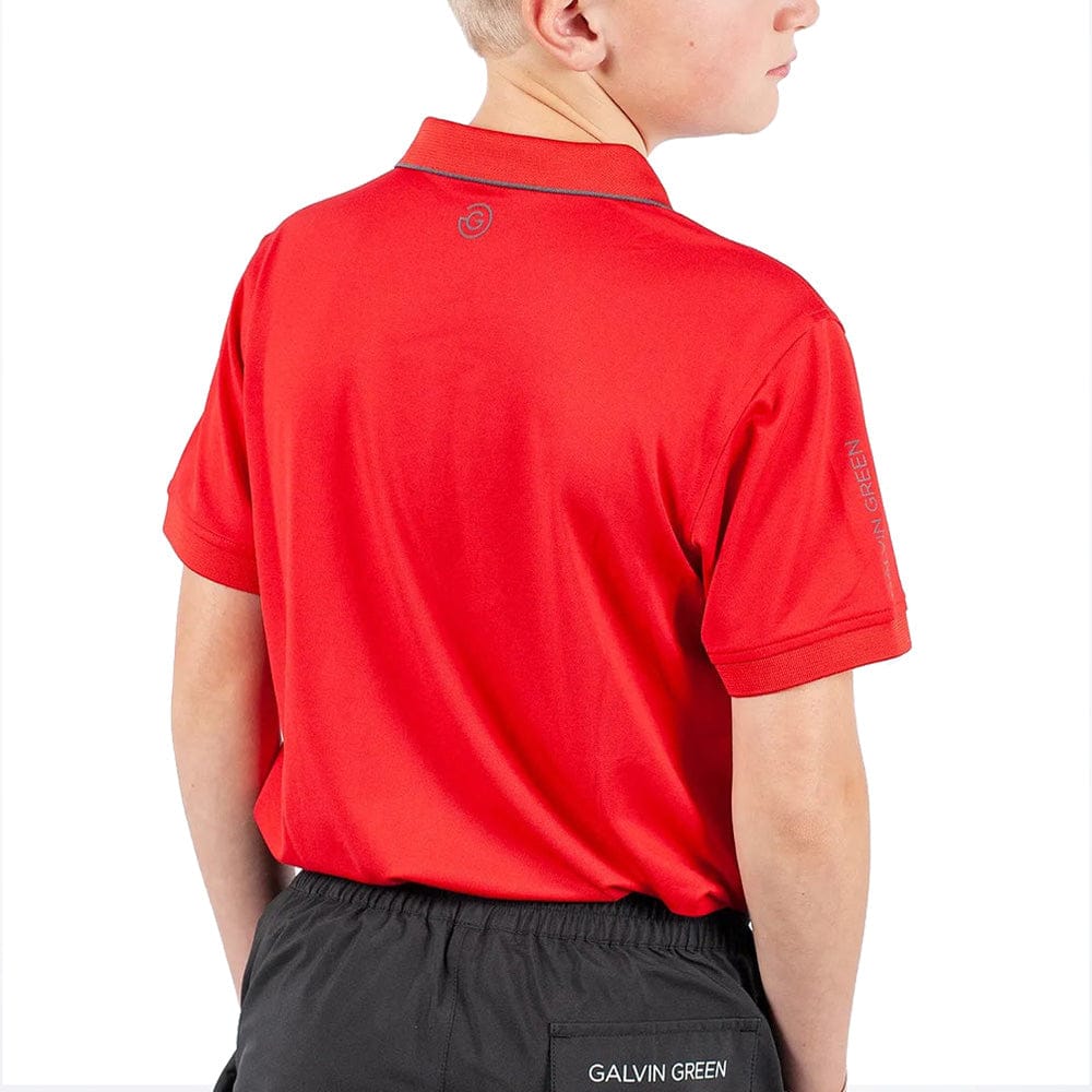 Galvin Green Junior Rod Polo Shirt - Red - Image 4