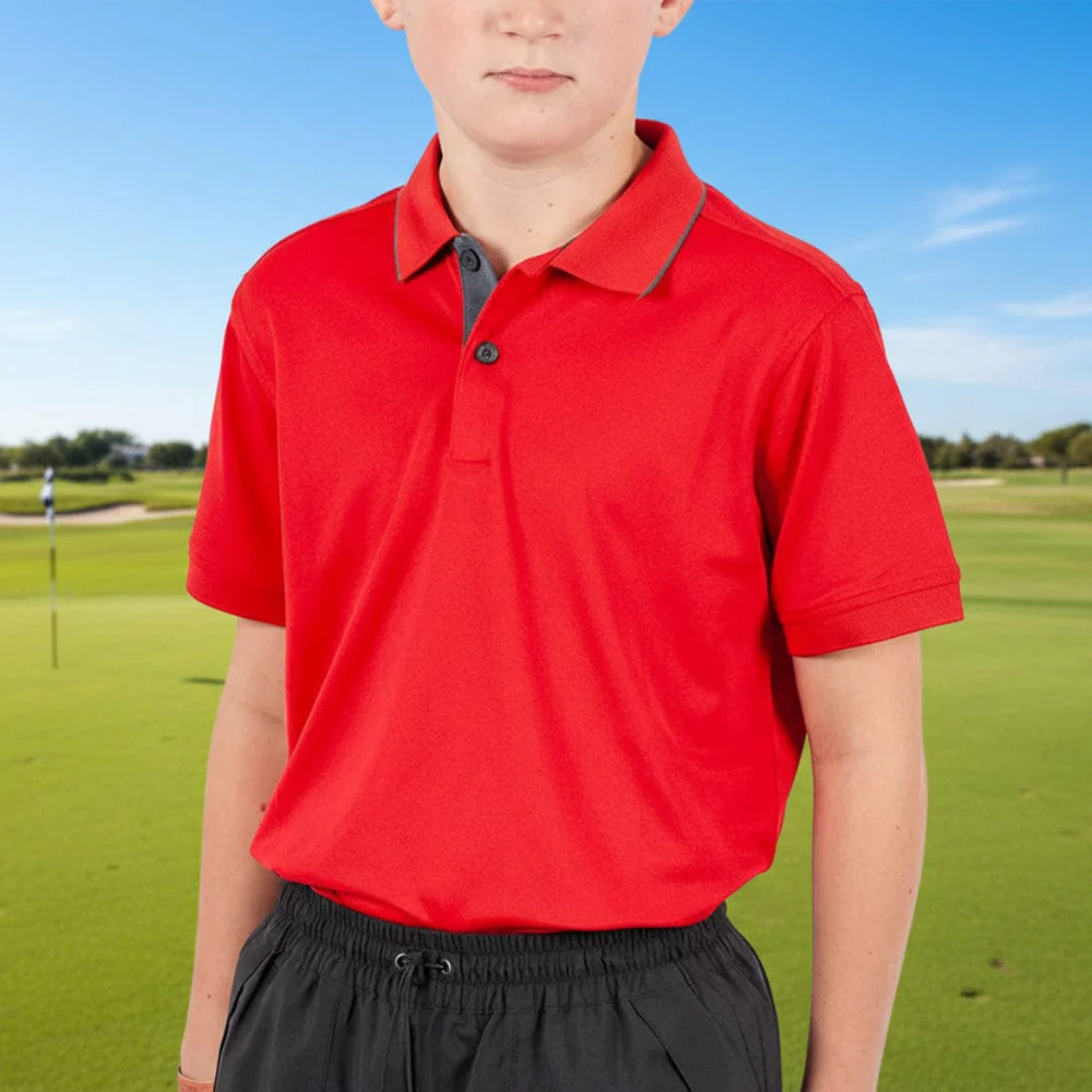Galvin Green Junior Rod Polo Shirt - Red - Image 7