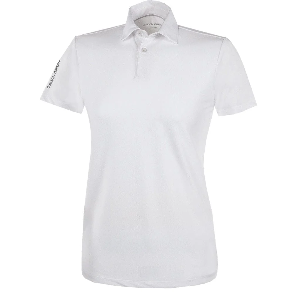 Galvin Green Junior Ronny Polo Shirt- White