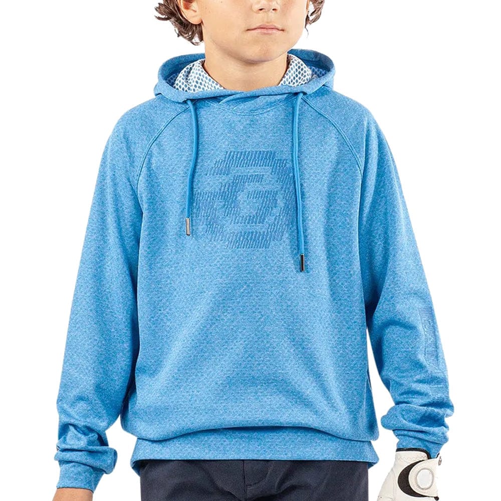 Galvin Green Junior Ryker Hoodie - Blue Melange - Image 3