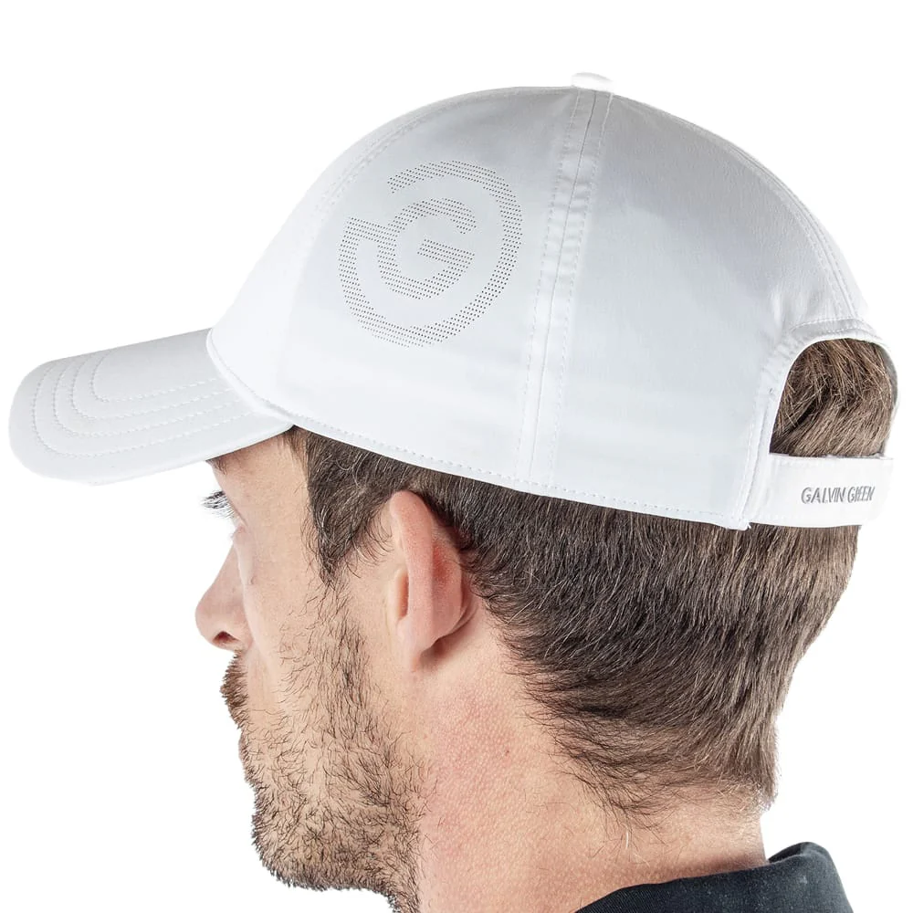 Galvin Green Sanford Lightweight Solid Cap - White - Image 3