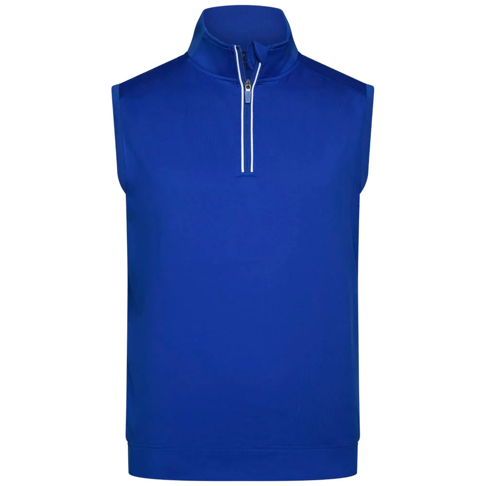 Glenmuir Applecross 1/4 Zip Gilet - Ascot Blue/White