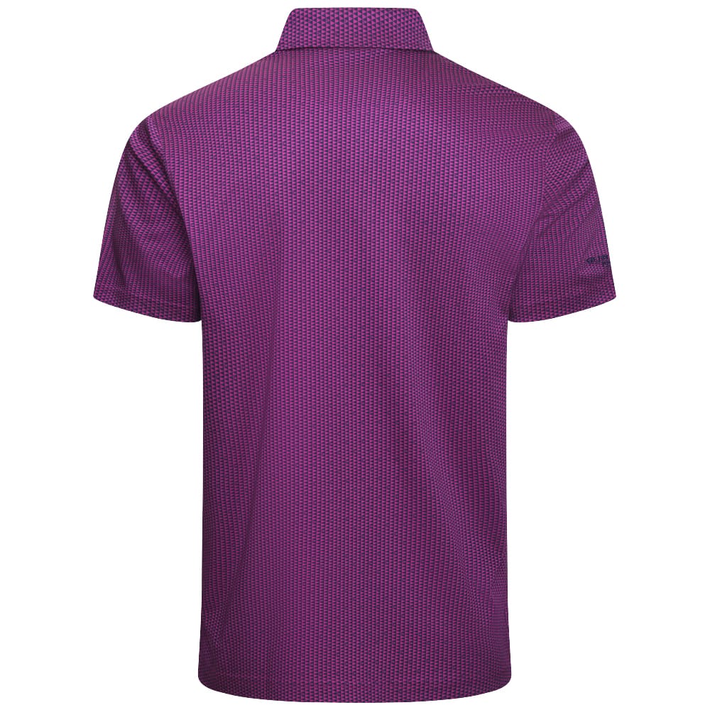 Glenmuir Dunkeld Polo Shirt - Raspberry/Navy - Image 2
