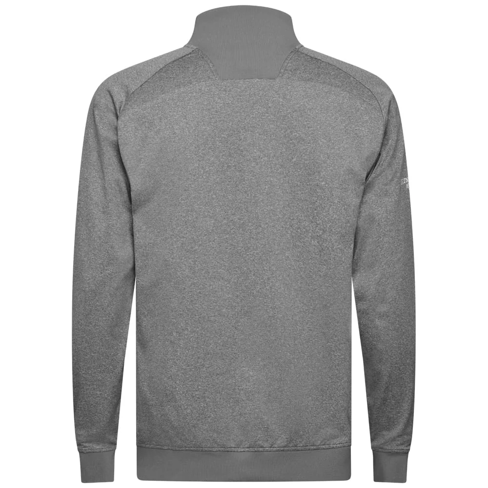 Glenmuir Esk 1/4 Zip Pullover - Light Grey Marl/White - Image 2