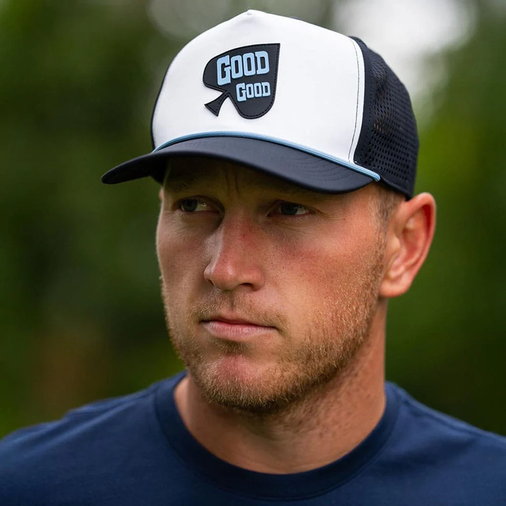 Good Good Golf Ace In The Hole Rope Cap - Black/White - Image 4