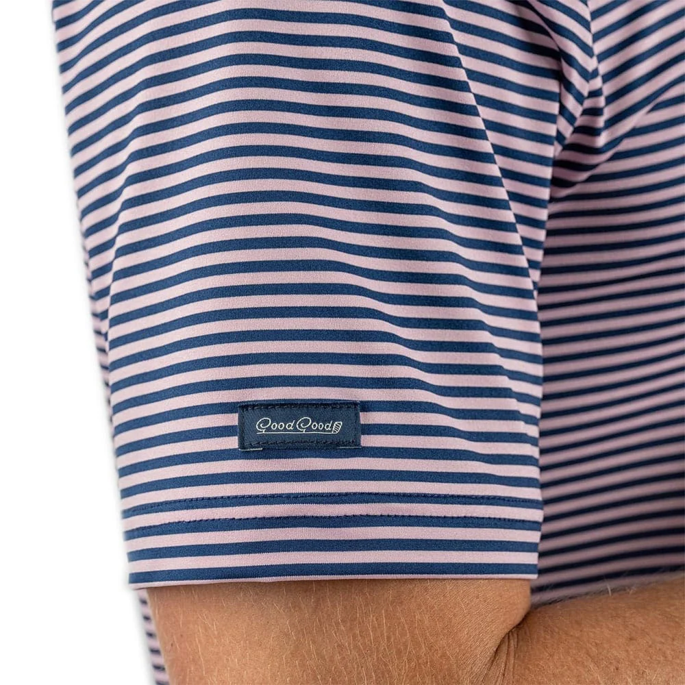 Good Good Golf Par Pink Polo - Blue/Pink - Image 4