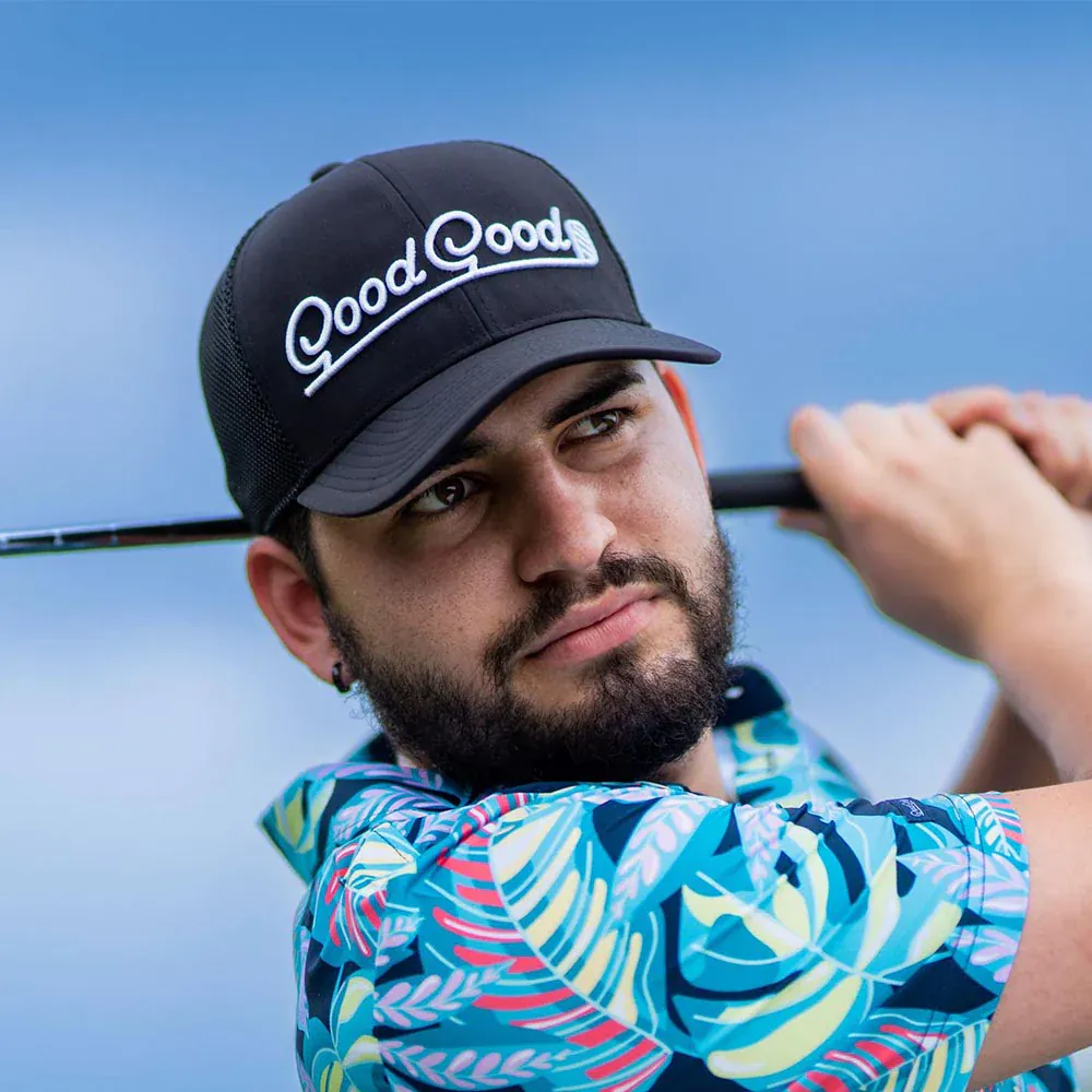 Good Good Golf The Elite Trucker Hat - Black - Image 3