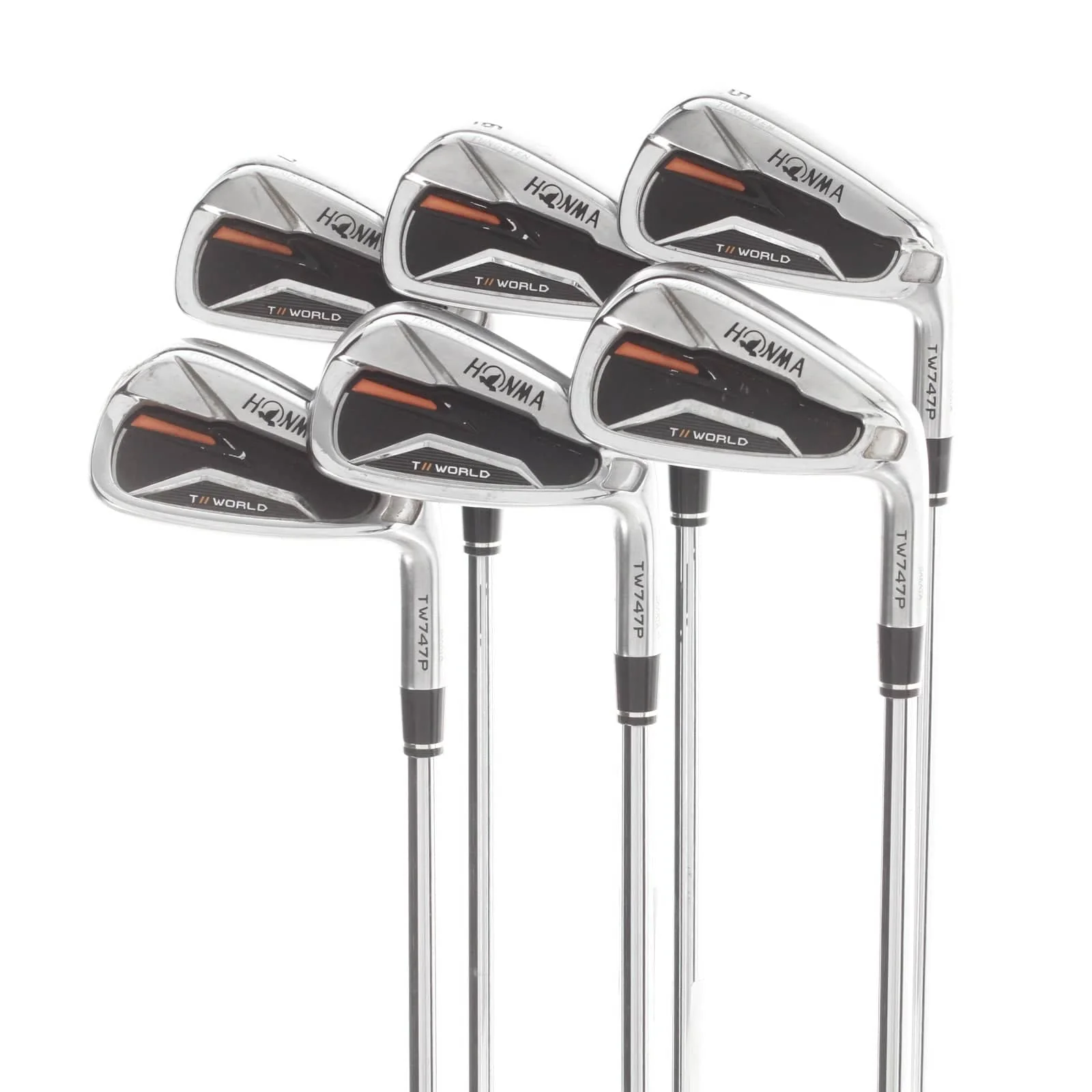Honma TW747P Steel Mens Right Hand Irons 5-10 Stiff - N.S.Pro 950GH