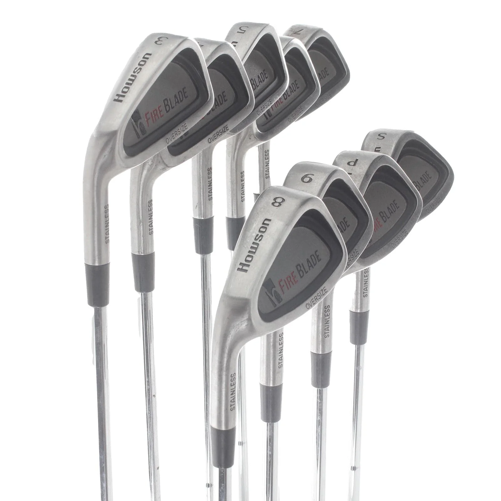 Howson Fire Blade Steel Mens Left Hand Irons 3-SW Regular - Howson - Image 2