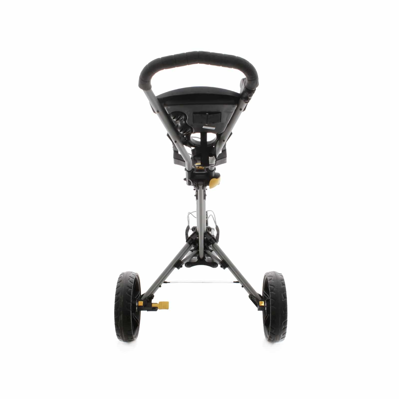 iCart Go 3-Wheel Push/Pull Trolley - Black/Grey/Yellow - Image 4