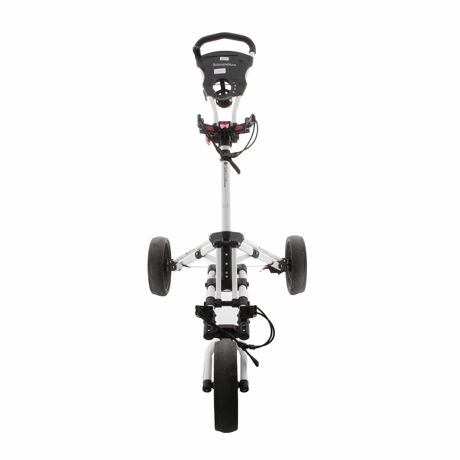 iCart Uno 3-Wheel Push/Pull Trolley - Black/White/Red - Image 2