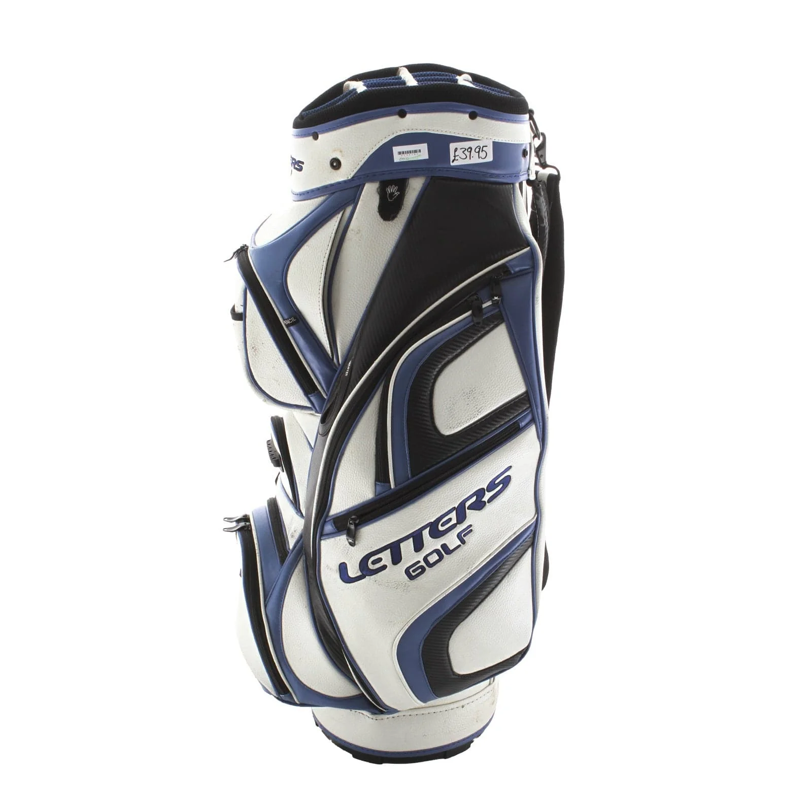 John Letters Cart Bag - White/Blue/Black