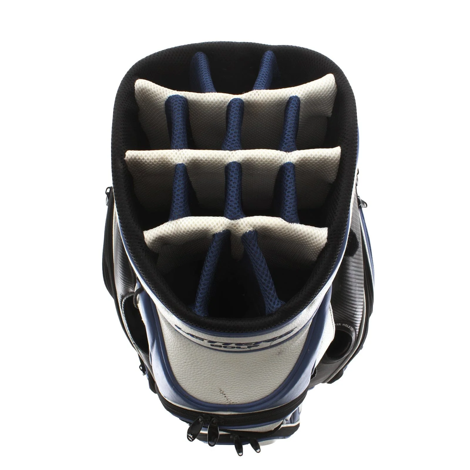 John Letters Cart Bag - White/Blue/Black - Image 2