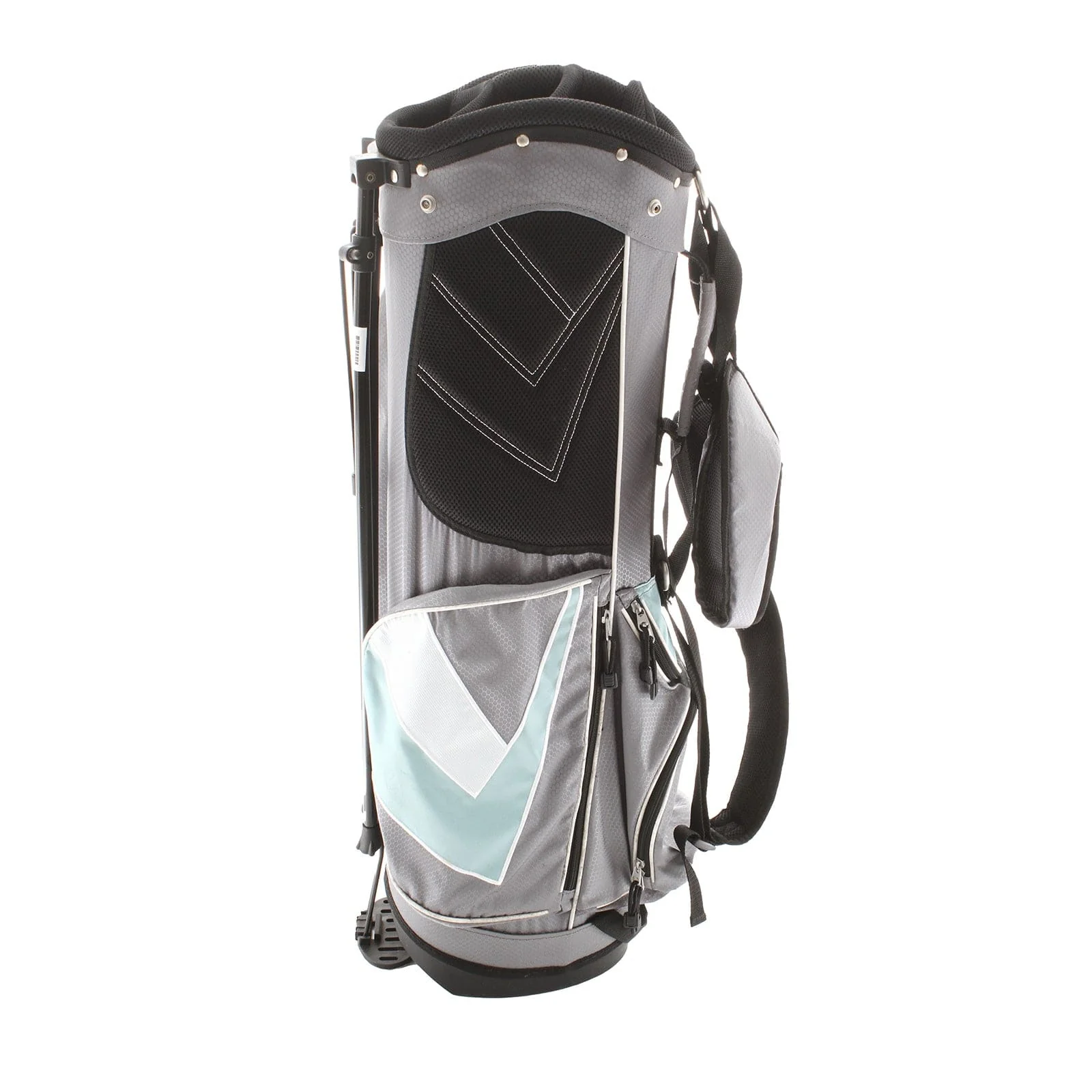John Letters Stand Bag - Grey/Turquoise - Image 4