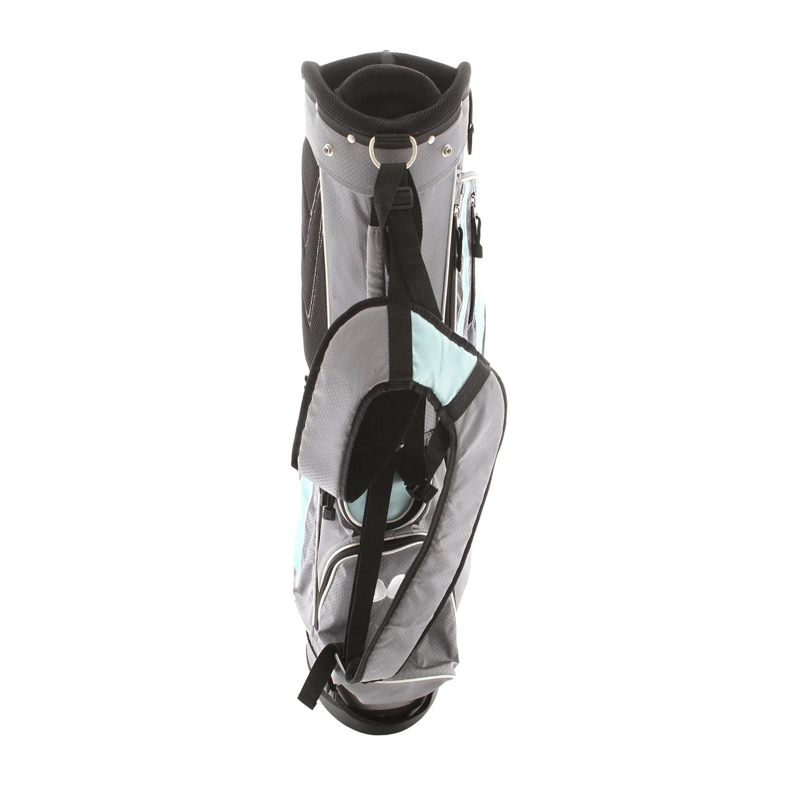 John Letters Stand Bag - Grey/Turquoise - Image 5