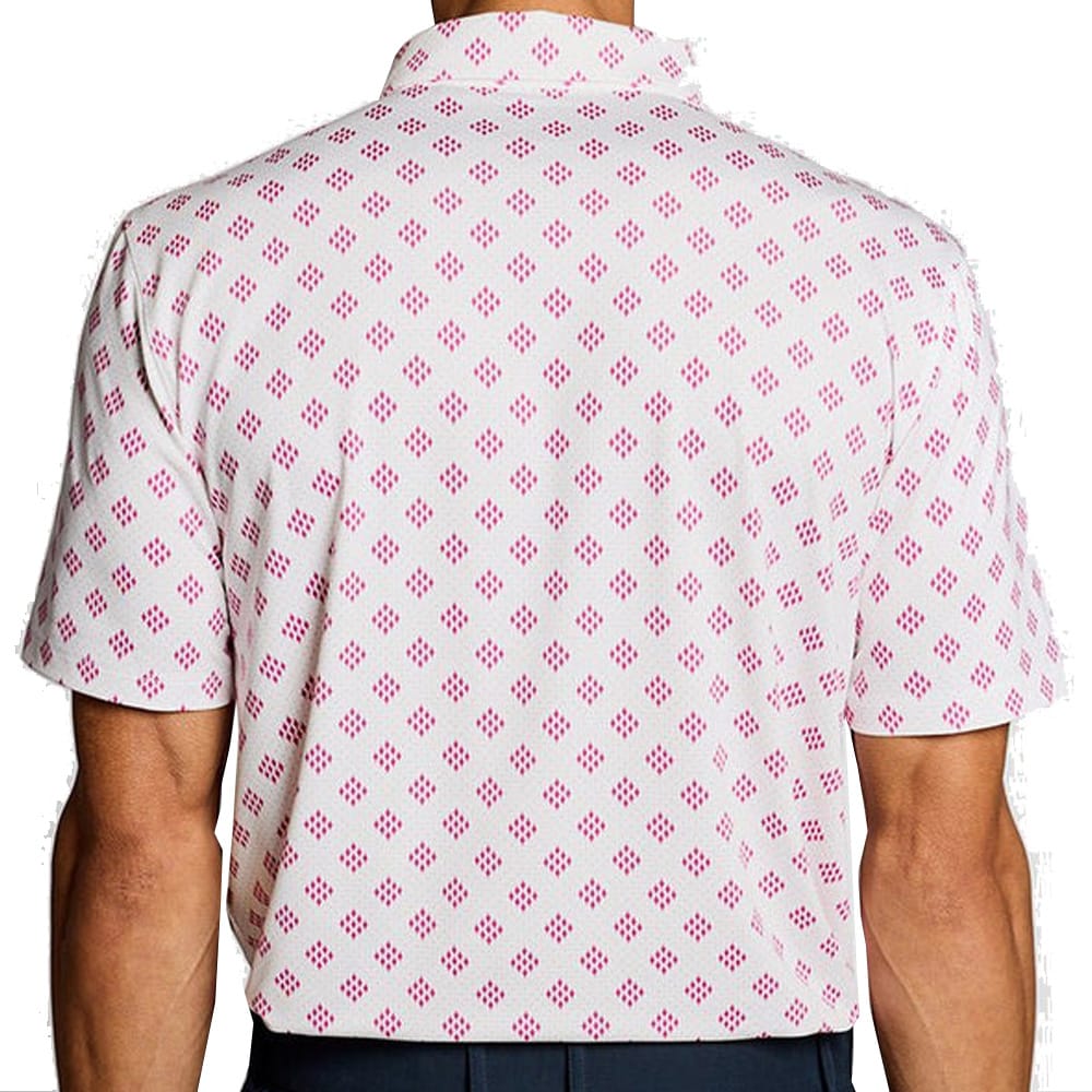Lyle & Scott Golf Argyle Print Polo Shirt - White - Image 2