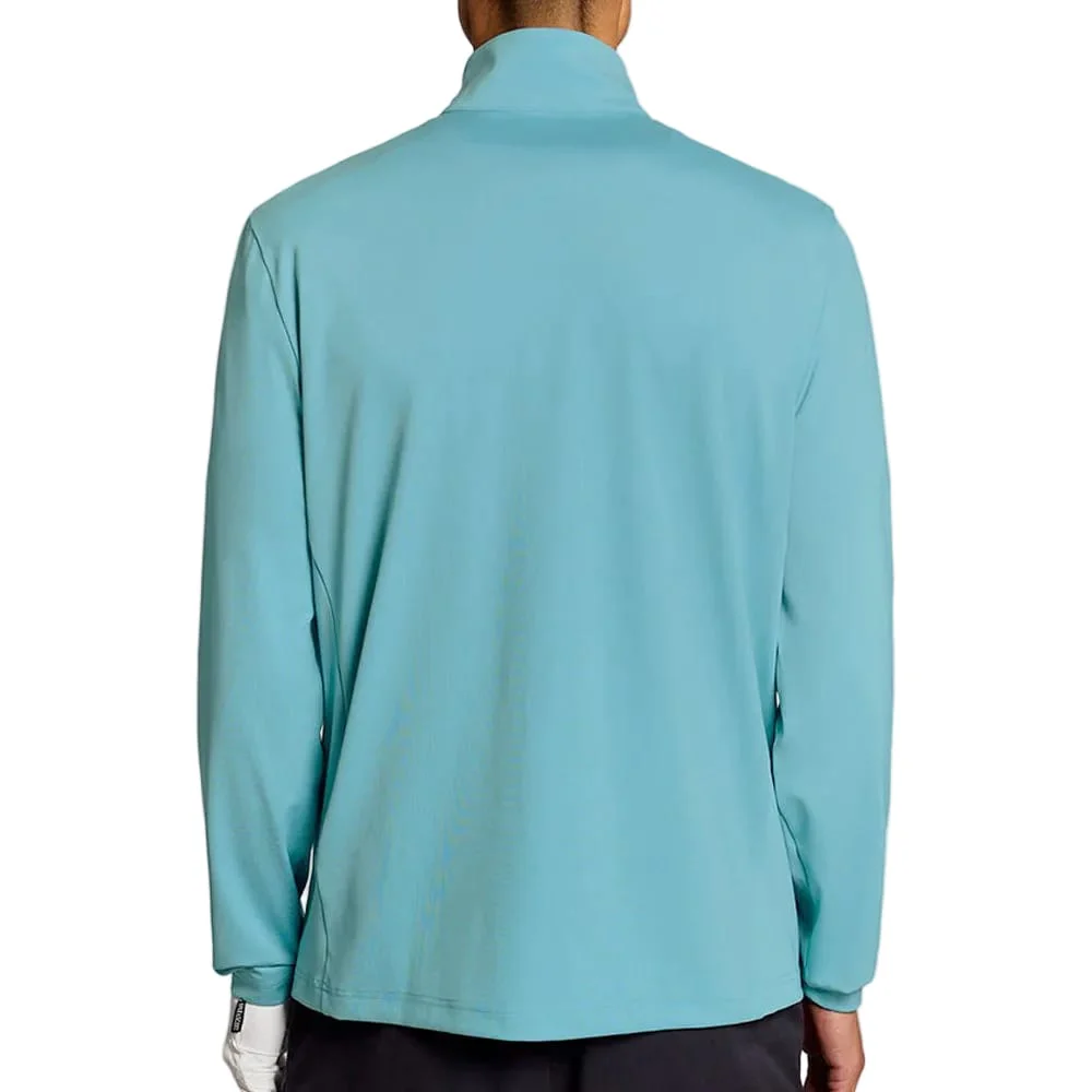 Lyle & Scott Golf Core Quarter Zip Midlayer - Aquamarine Blue - Image 2