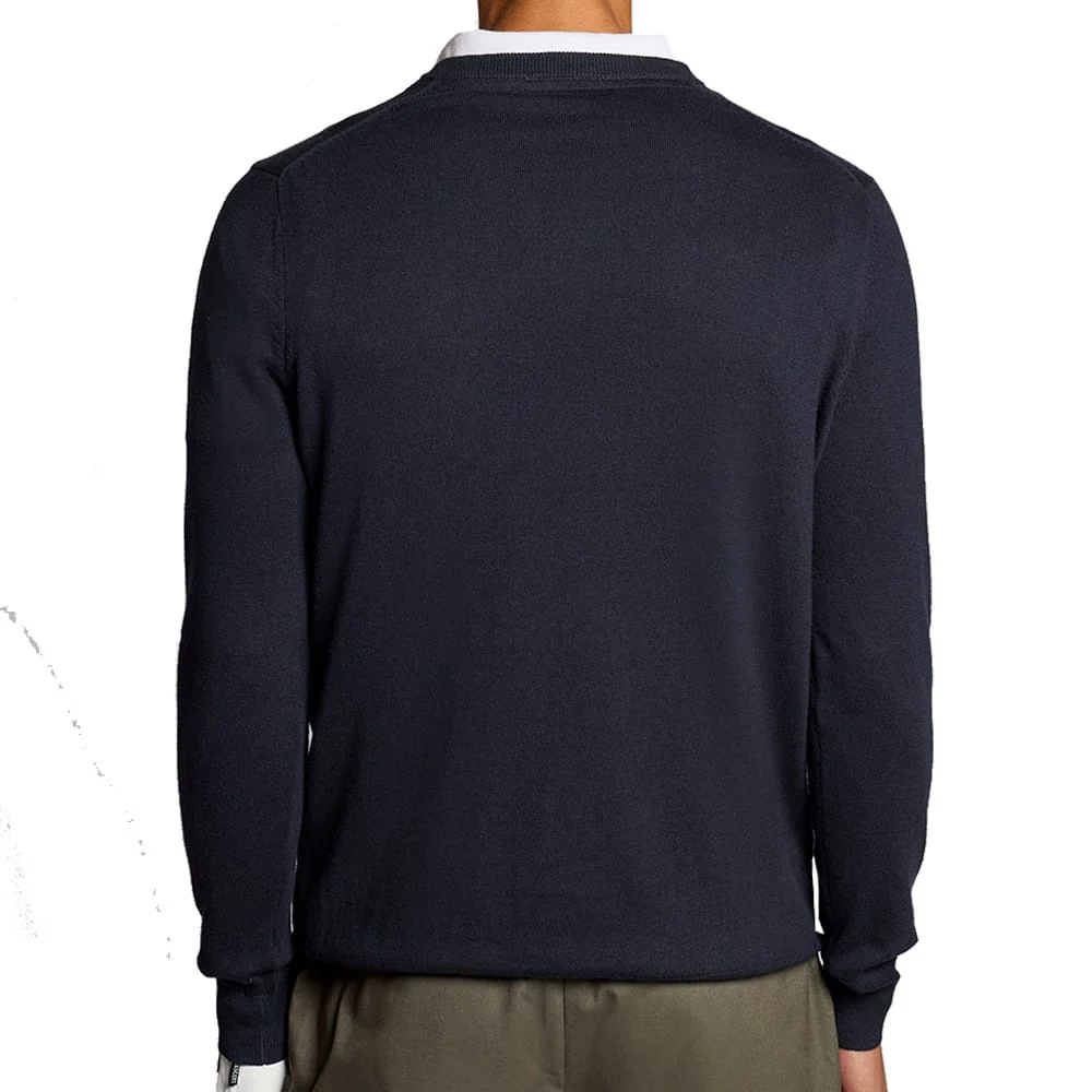 Lyle & Scott Golf V Neck Pullover - Dark Navy - Image 2