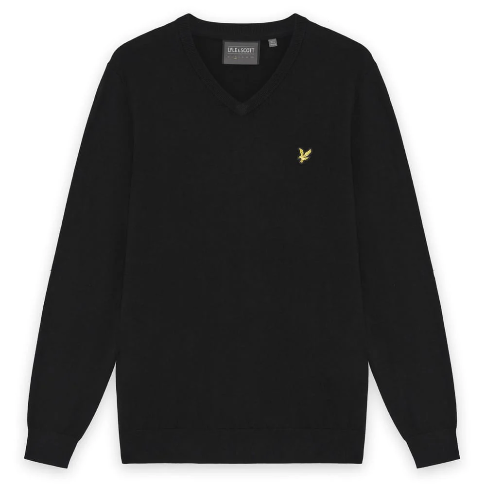 Lyle & Scott Golf V Neck Pullover - Jet Black