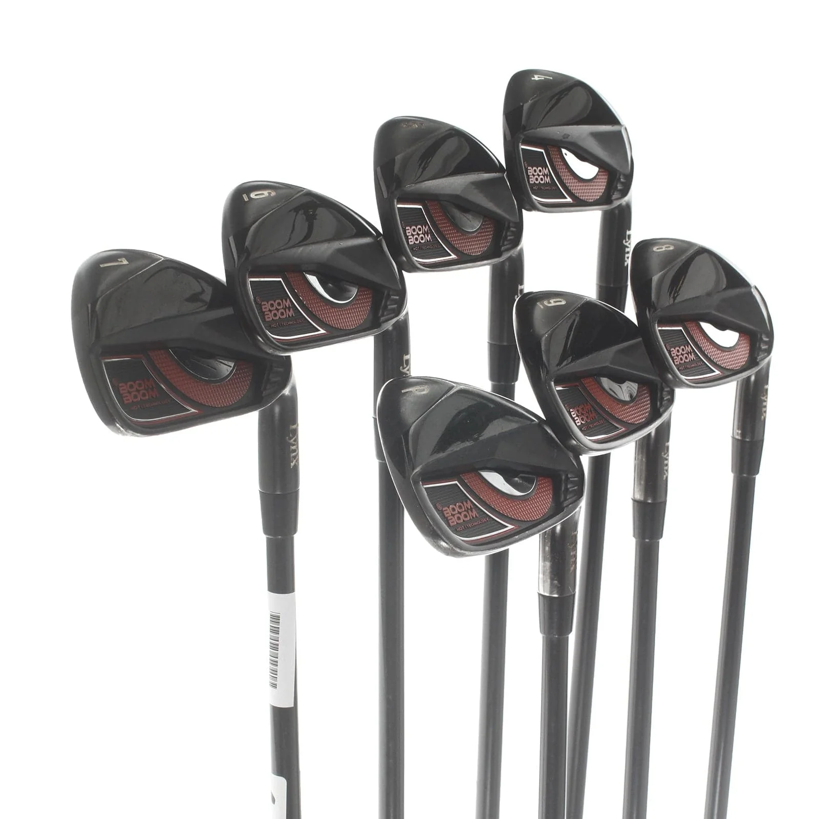Lynx Boom Boom Graphite Mens Right Hand Irons 4-PW Soft Regular - Lynx Boom Boom - Image 2
