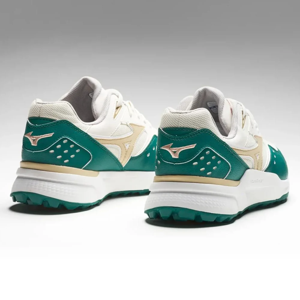 Mizuno Contender GS Spikeless Shoes - Alpine Green/Pale Khaki/Snow White - Image 4