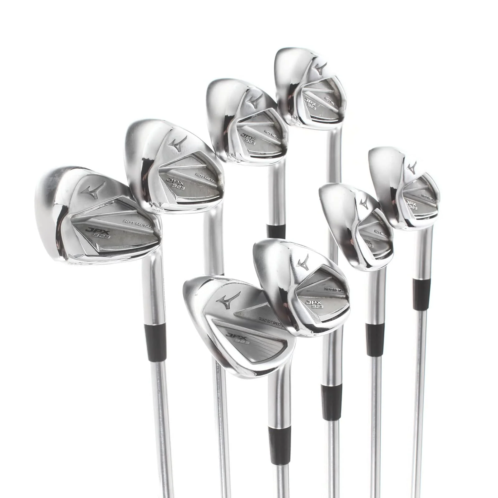 Mizuno JPX 923 Hot Metal Steel Mens Right Hand Irons 4-GW -0.5" 2* Flat Stiff - Project X IO 6.0 110g - Image 2