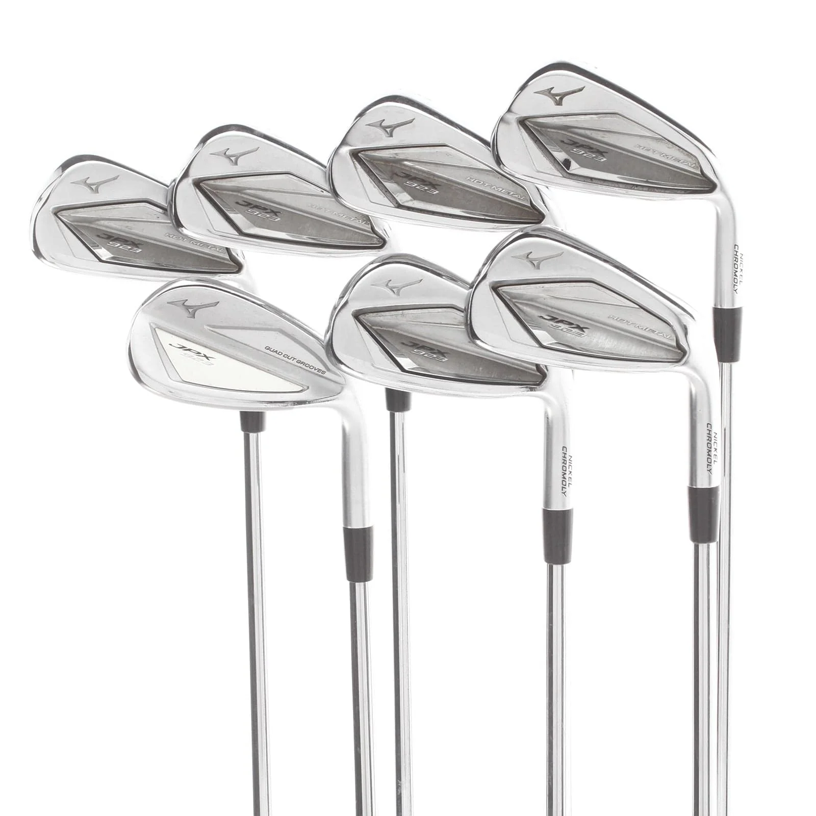 Mizuno JPX 923 Hot Metal Steel Mens Right Hand Irons 5-SW Stiff - Project X LZ 120
