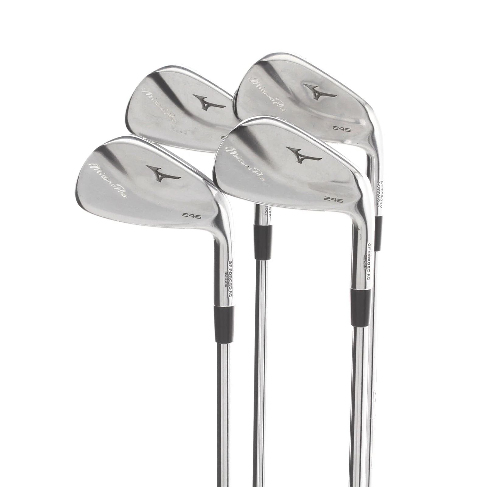 Mizuno Pro 245 Steel Mens Right Hand Irons 7-PW -0.25" 1* Flat Stiff - NSPro Modus3 Tour 105