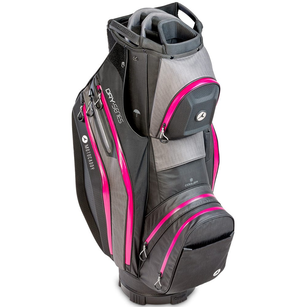 Motocaddy '26 Dry Series Waterproof Cart Bag - Black/Fuchsia - Image 3