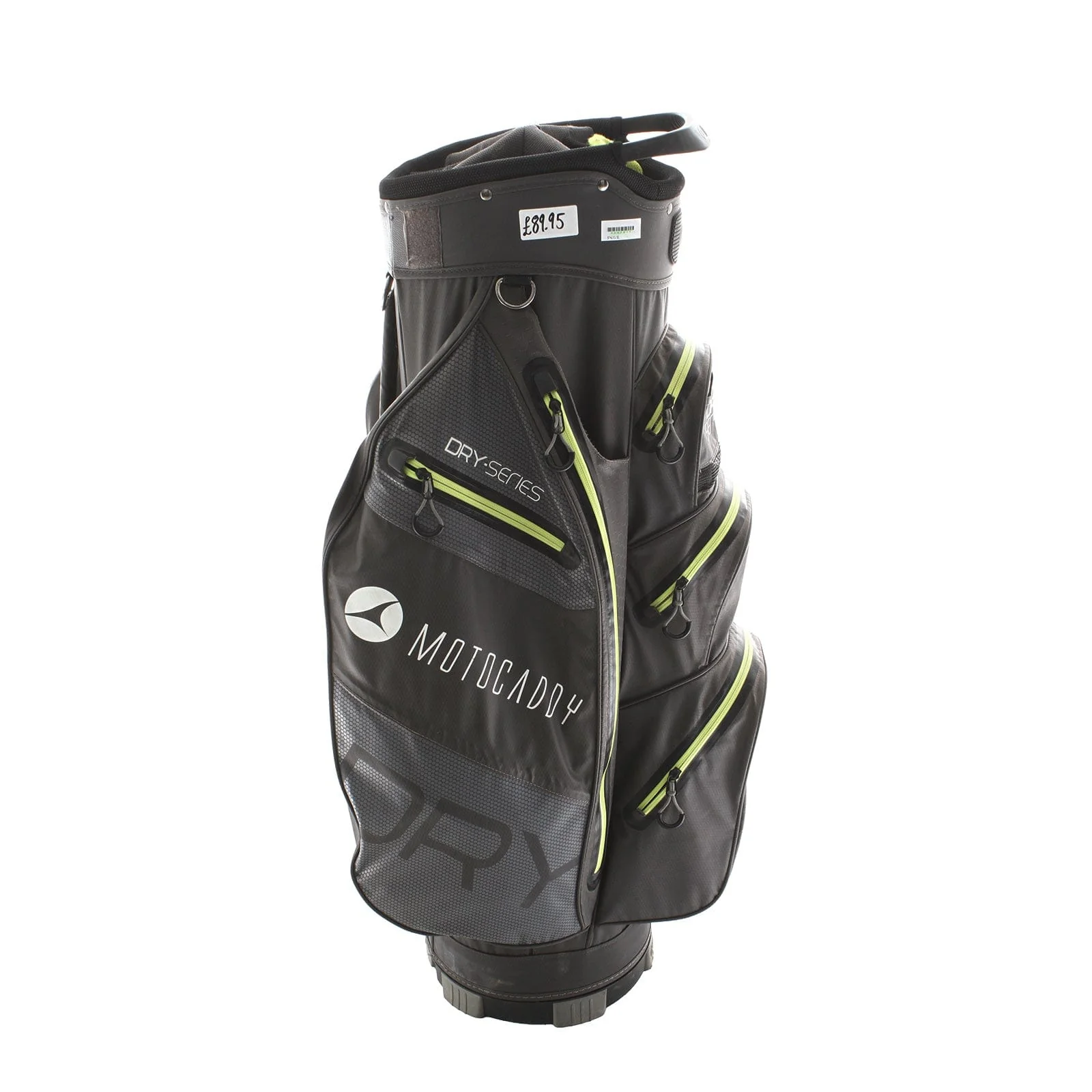 Motocaddy Dry Series Cart Bag - Grey/Lime/Black - Image 3