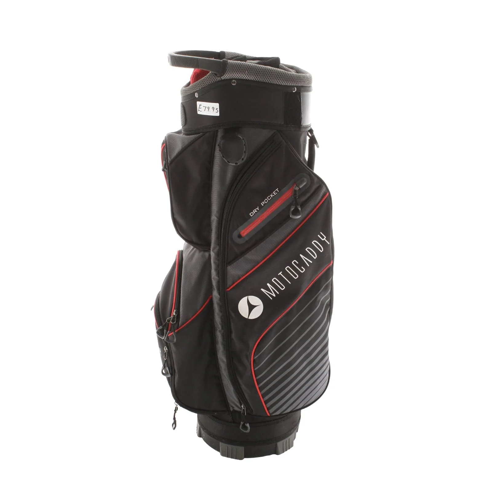 Motocaddy Lite Series Cart Bag - Black/Red/Grey