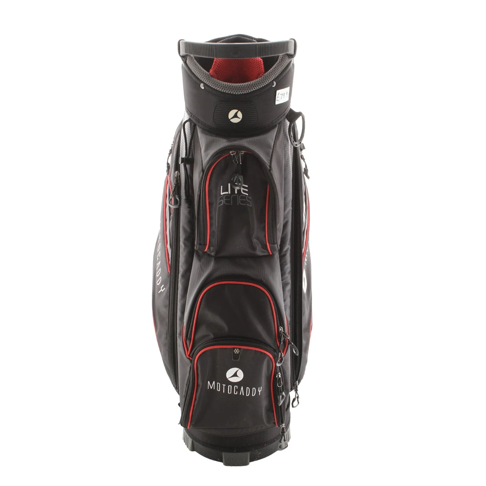 Motocaddy Lite Series Cart Bag - Black/Red/Grey - Image 4