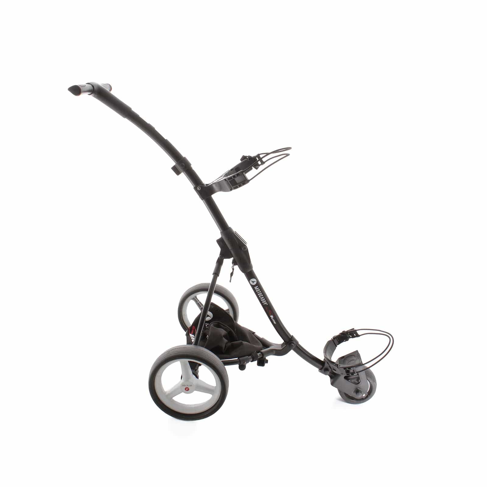 Motocaddy S1 Lite 3-Wheel Push/Pull Trolley - Black/White/Red - Image 3