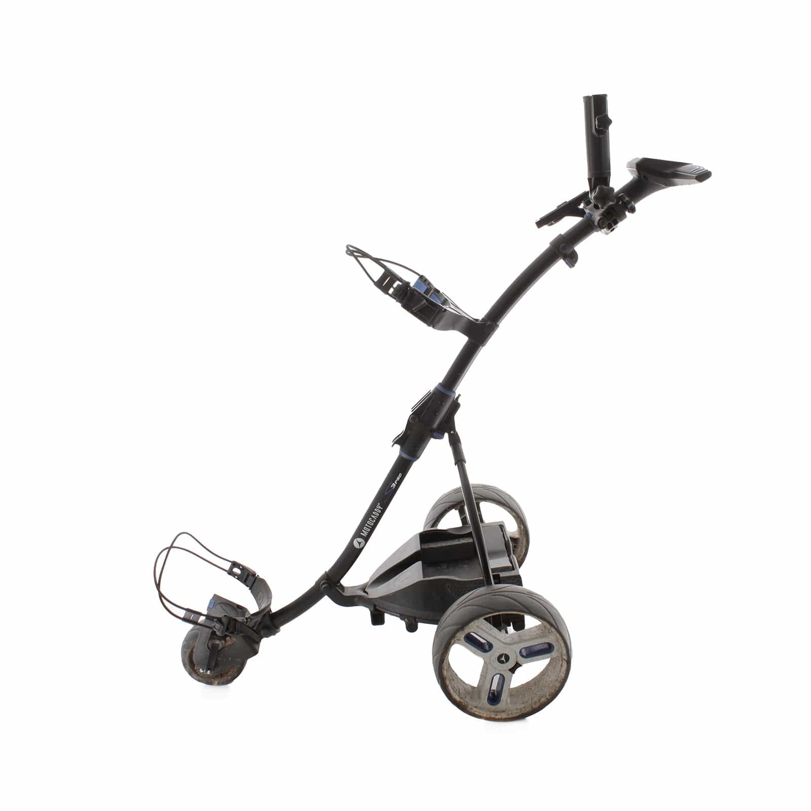 Motocaddy S3 Pro 3-Wheel Electric Trolley 27 Hole Lead Acid - Black/Blue