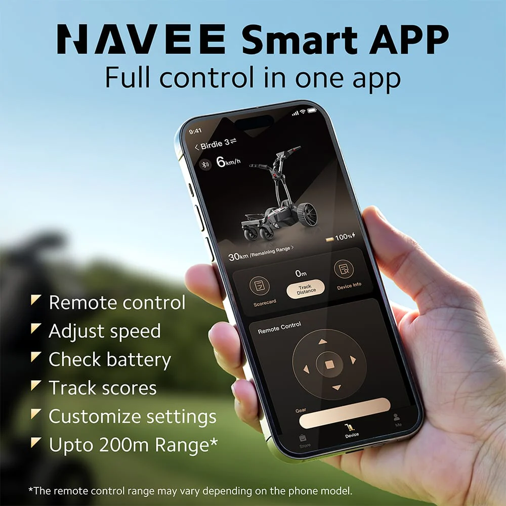 Navee Birdie3 Electric Remote Trolley - Black - Image 9