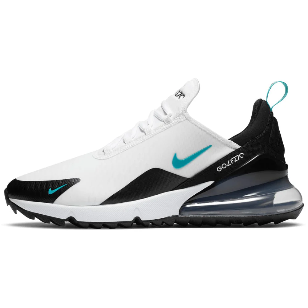 Nike Air Max 270 G Waterproof Spikeless Shoes - White/Dusty Cactus/Black/Metallic Silver - Image 2